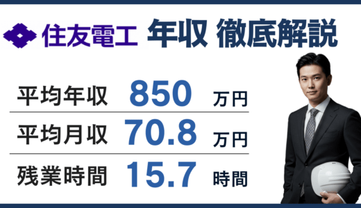 【2026年版】住友電工の平均年収は850万円！年代別・役職別の年収を徹底解説！