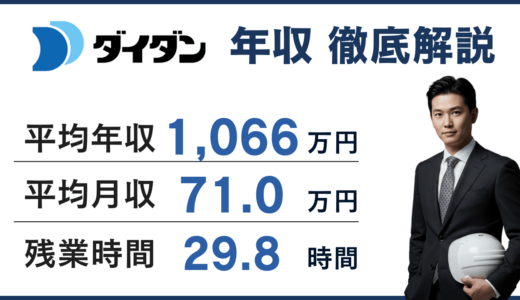 【2026年版】ダイダンの平均年収は1066万円！役職別・年代別の給与を公開