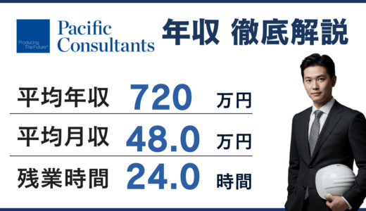 パシフィックコンサルタンツの年収は720万円！年代・役職別に解説