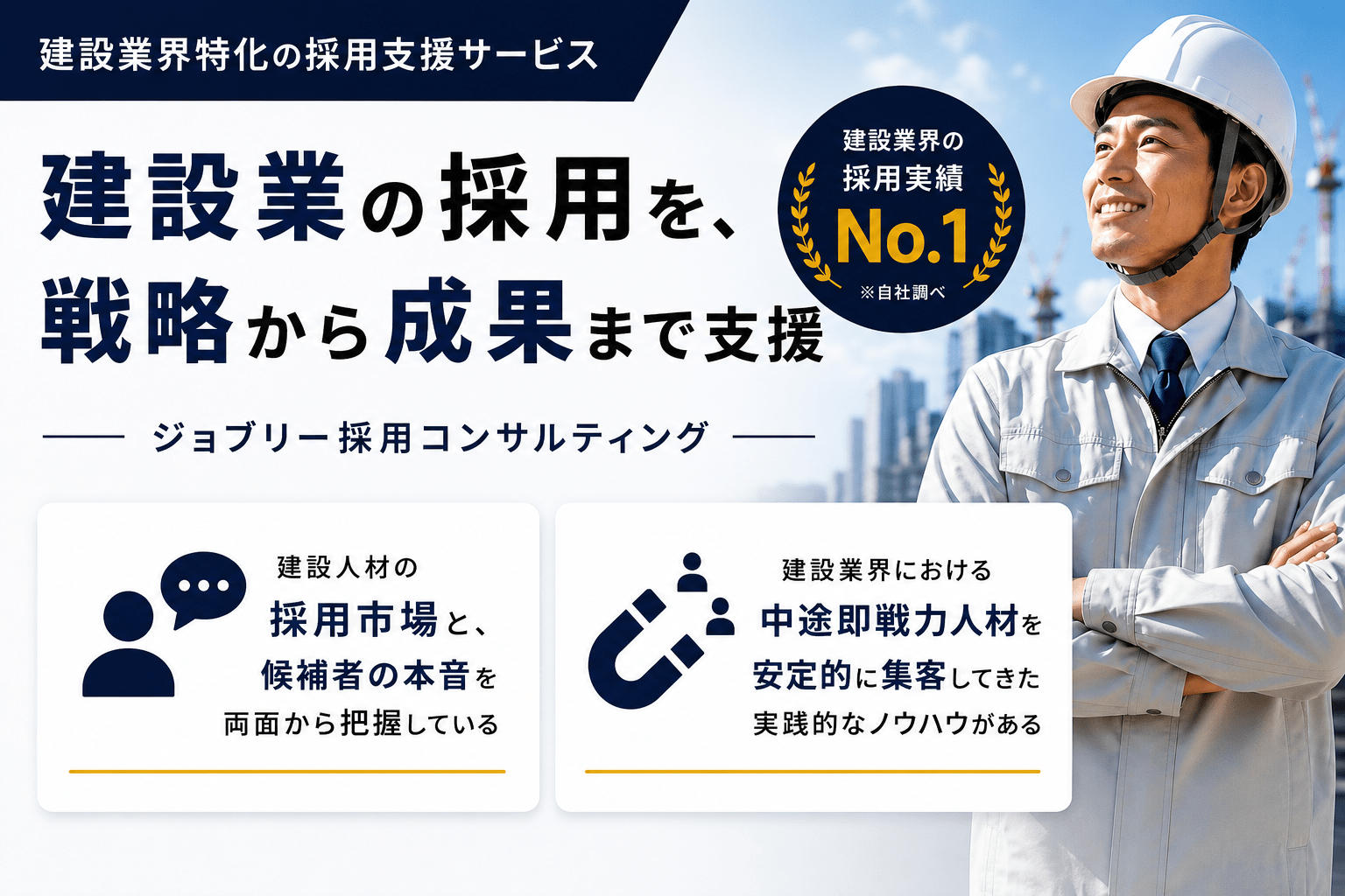 1|ジョブリー採用コンサルティング|建設特化の採用支援